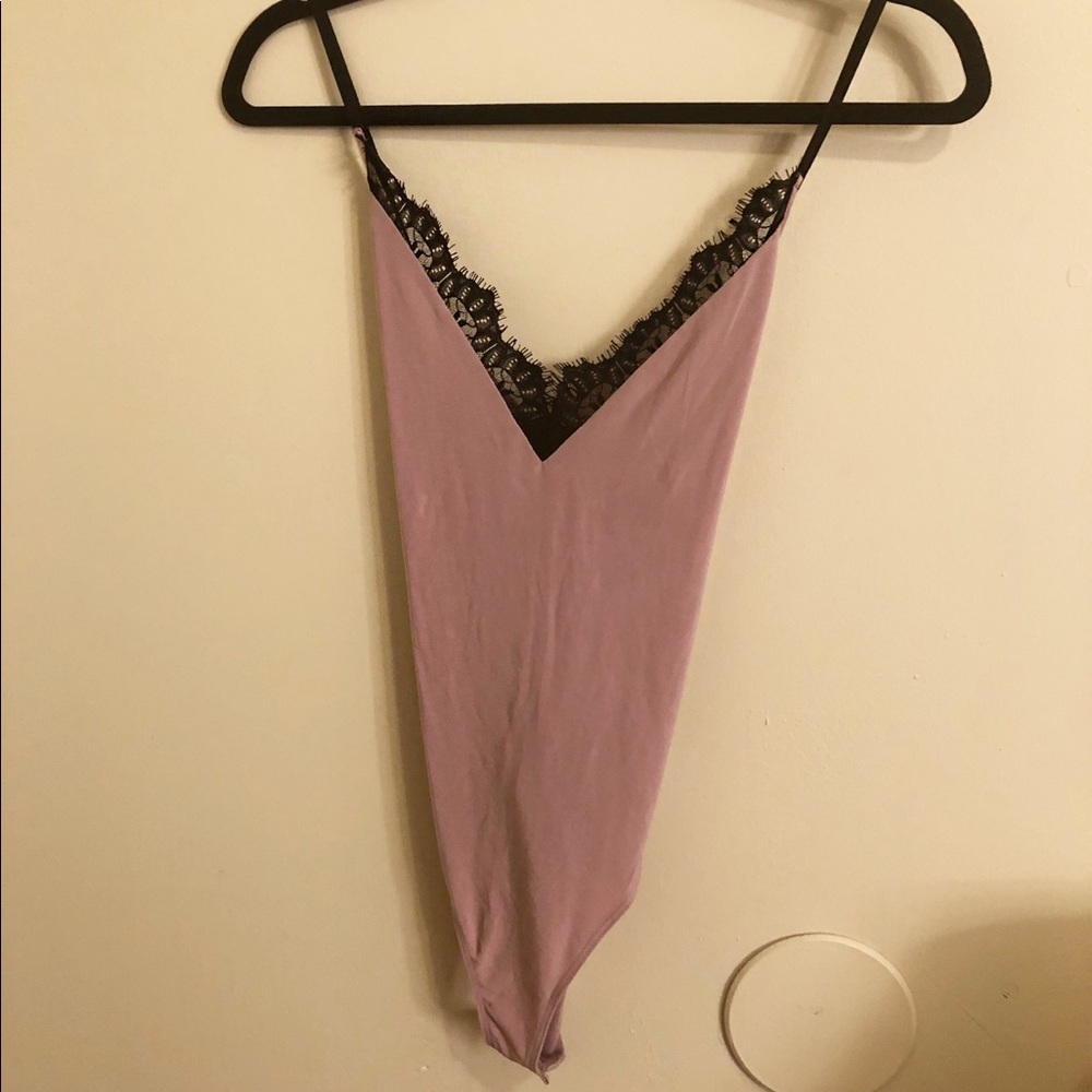 Pink Lingerie Bodysuit